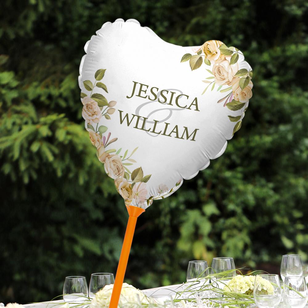 Personalized Name Balloons Wedding Marriage Anniversary Party Decorations Supplies