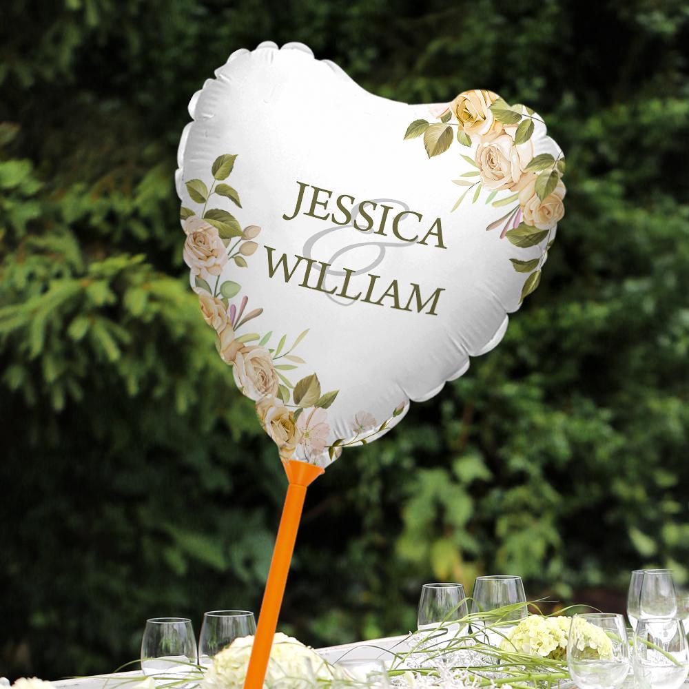 Personalized Name Balloons Wedding Marriage Anniversary Party Decorations Supplies