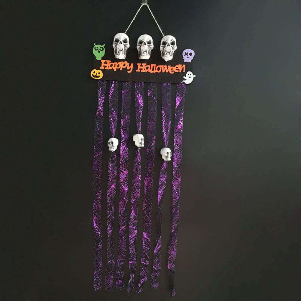 Bloody Skull Door Curtain Decorations Gift for Halloween Theme Party