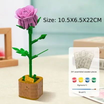 DIY Wooden Flower Puzzle 3D Puzzle Mother's Day Gifts for Mum
