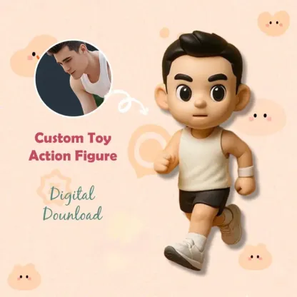Production Time: 10 Business Days Custom 1 Person 3D Mini Figure From Your Photo Personalized Toy Figure Gifts For Kids