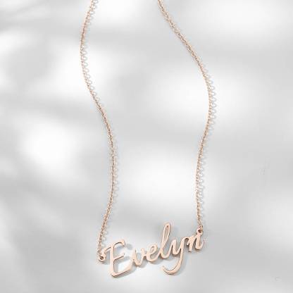 Personalized Nameplate Necklace Custom Name Jewelry
