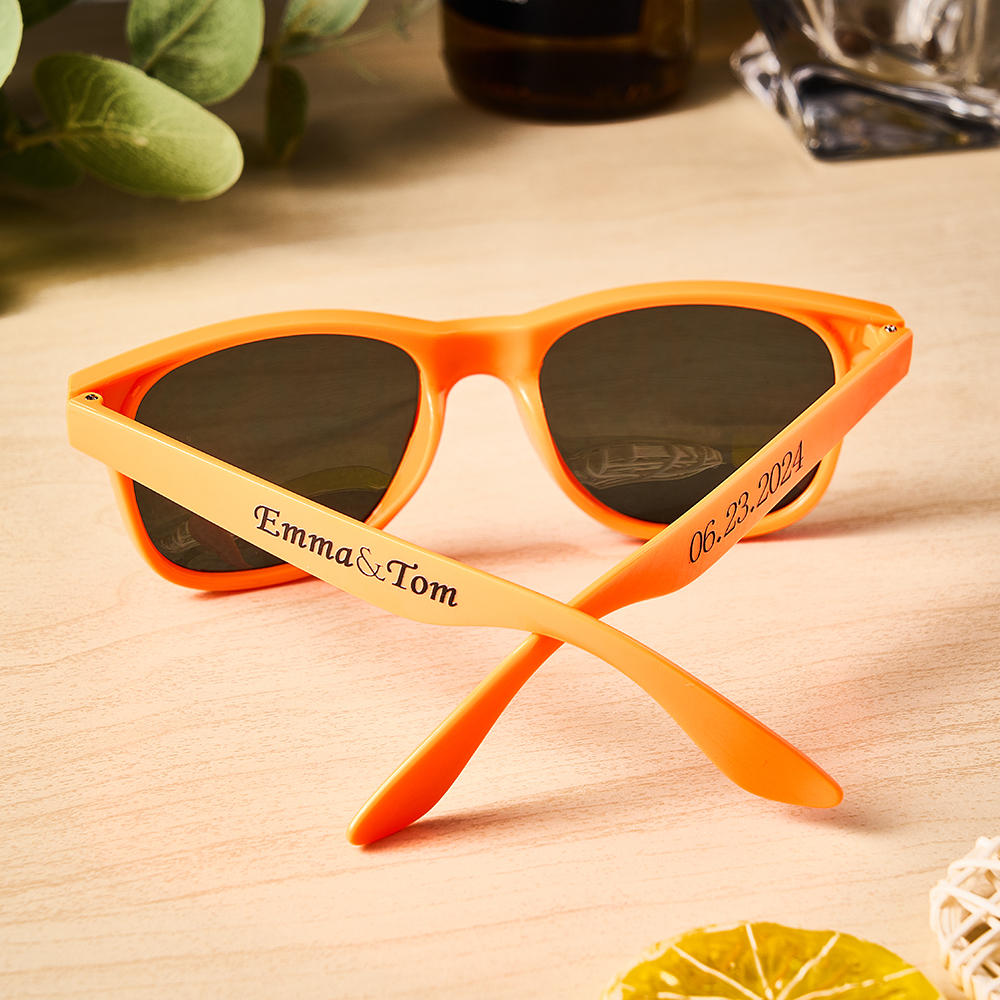 Personalized Sunglasses Set of 10 Wedding Birthday Photo Props Party Favors Gift for Friend