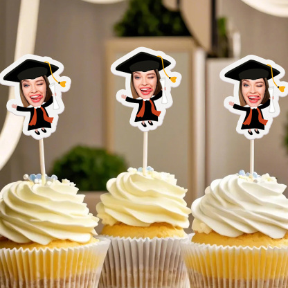 Personalized Graduation Cupcake Toppers 1 Piece Cake Decorations Party Favors Gift
