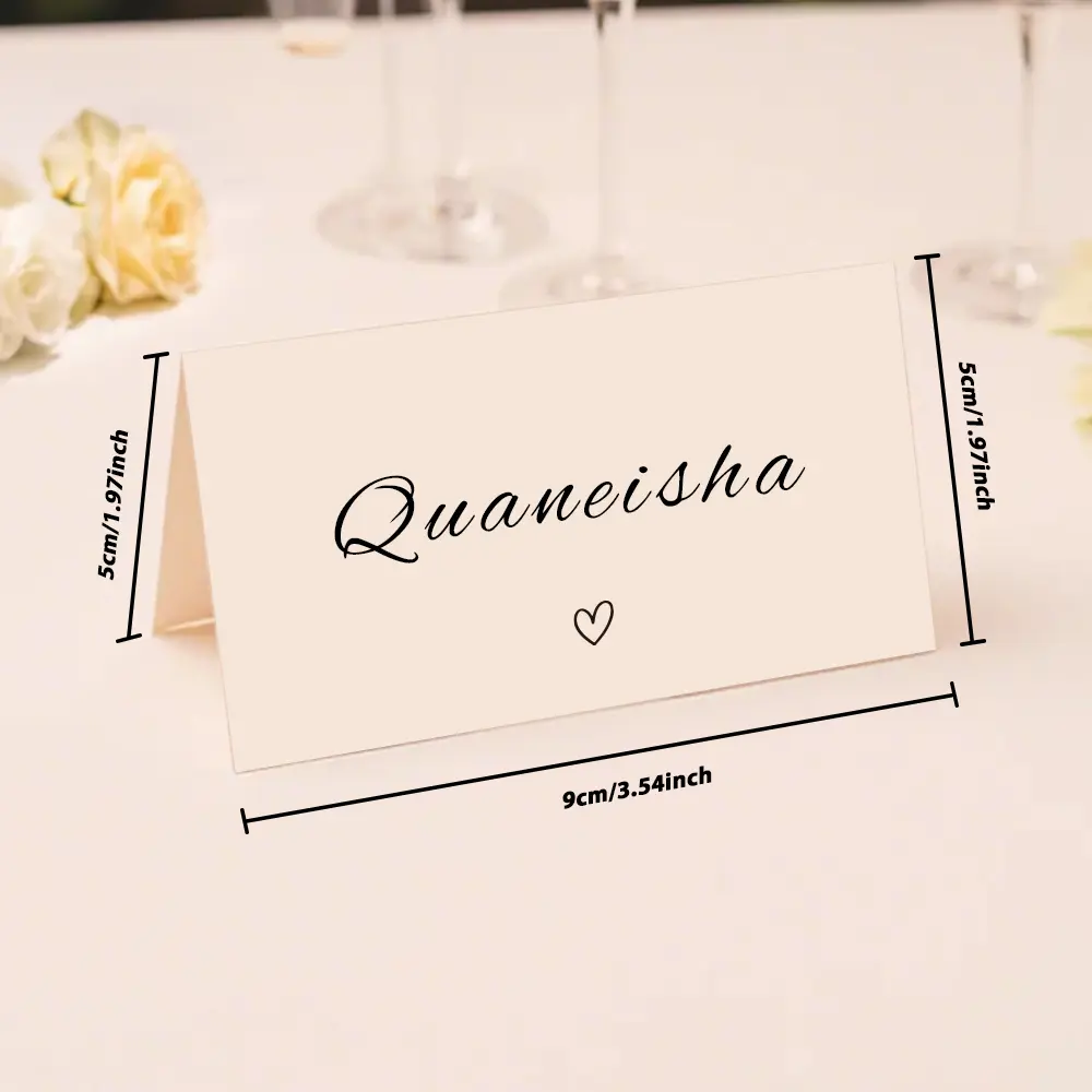 Personalized Wedding Place Names Wedding Table Place Name Cards Minimal Wedding Table Decor