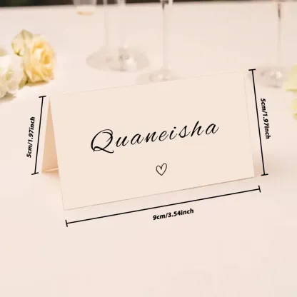 Personalized Wedding Place Names Wedding Table Place Name Cards Minimal Wedding Table Decor