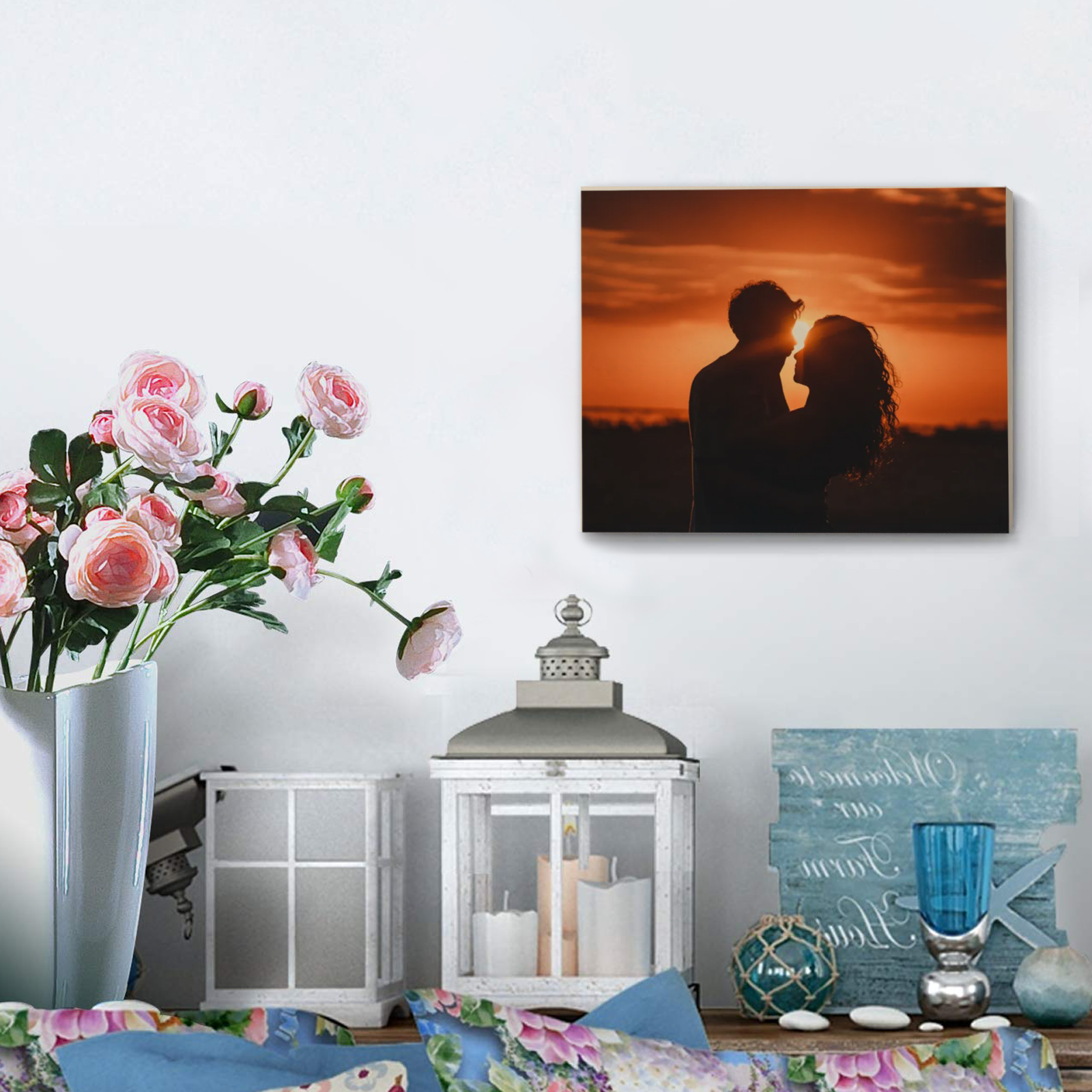 Custom Horizontal Wooden Wall Art – Personalized Solid Wood Decor