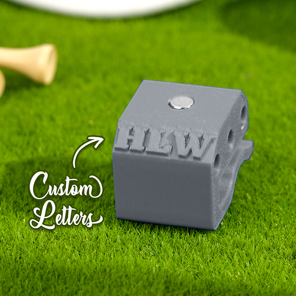 Personalized 3D Printed Magnetic Golf Ball Marker Hat Clip Golf Tees Holder Gift for Golf Lovers