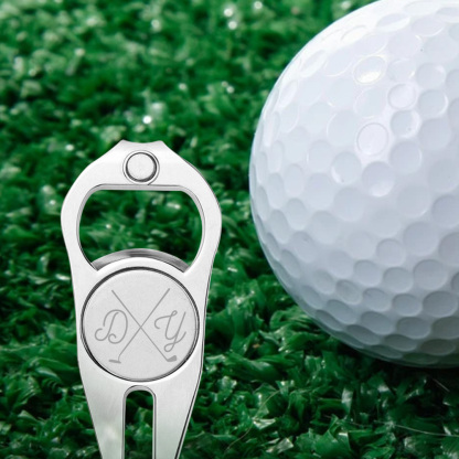 Personalized Golf Fork Ball Marker Bottle Opener Multipurpose Gifts for Golf Lover