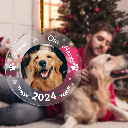 Personalized Dog Memorial Christmas Ornaments Remembrance Gift for Loss of Pet