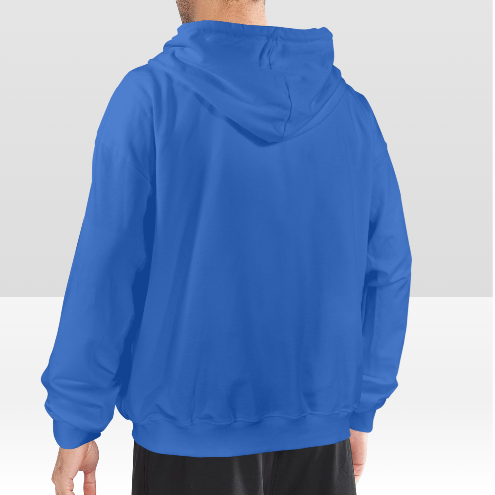 Custom Men's Pullover Hoodie – Personalized Front Print Hoodie with Kangaroo Pocket