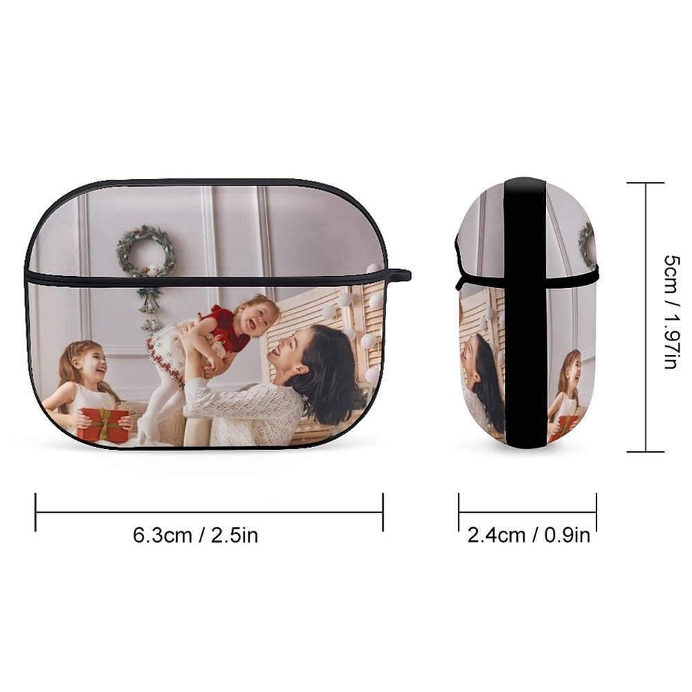 Custom Photo AirPods Pro Case Earbuds Case with Keychain
