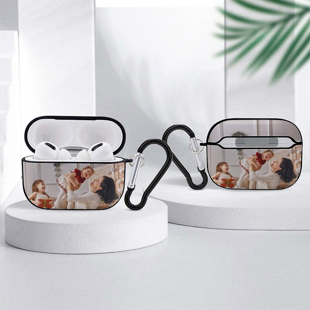 Custom Photo AirPods Pro Case Earbuds Case with Keychain