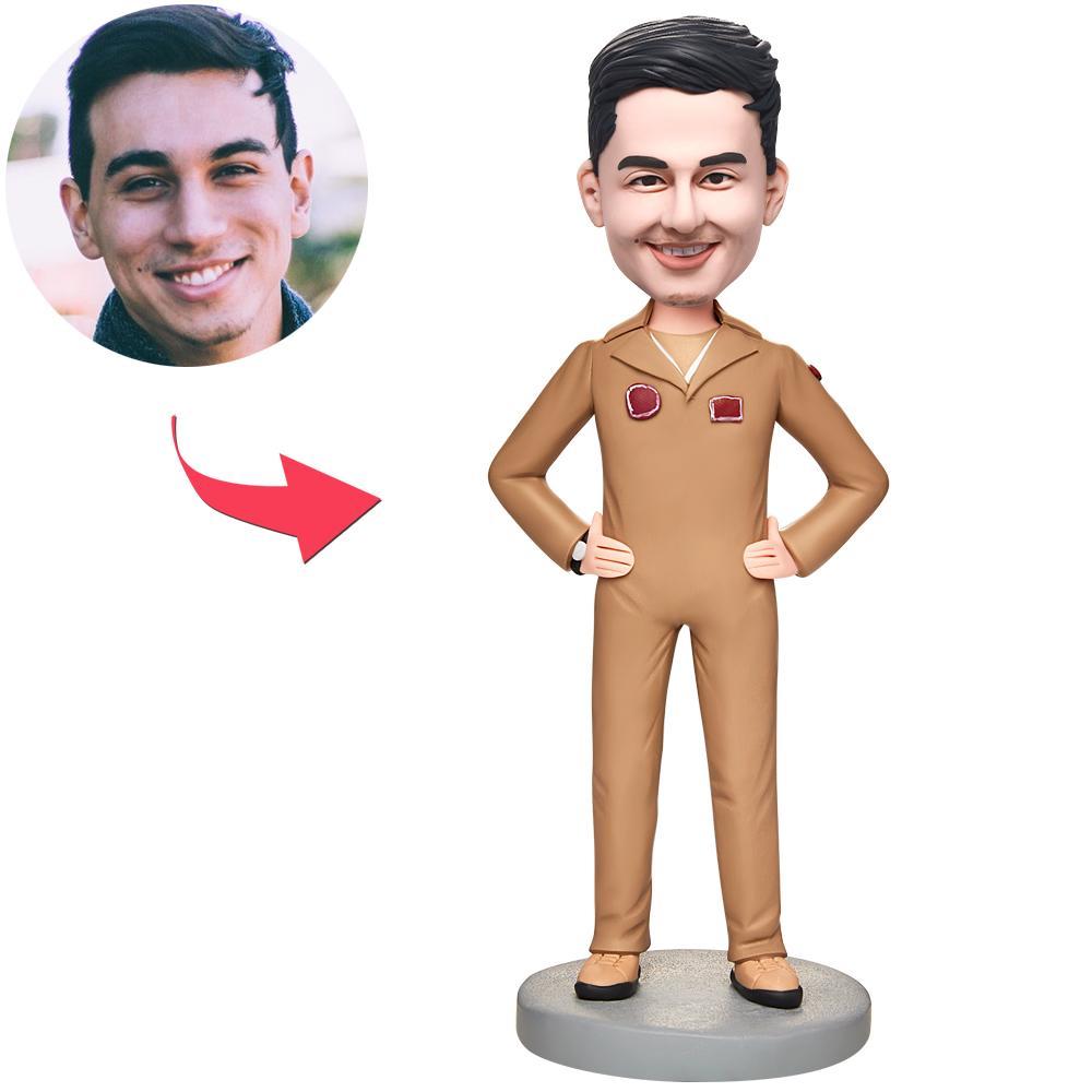 Army Soldier Custom Bobbleheads With Engraved Text