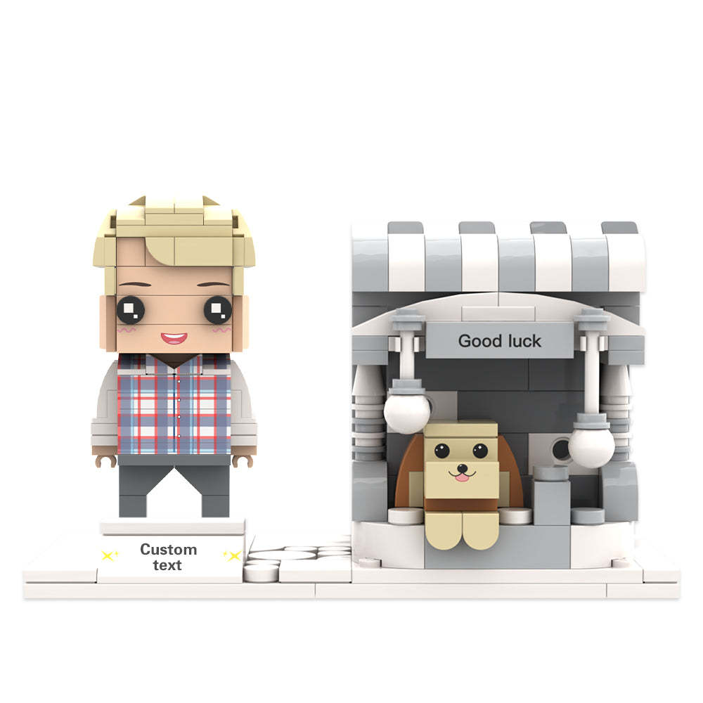 Custom Brick Figures Pen Holder Personalized Brick Figures and Pen Holder Pet Pen Holder