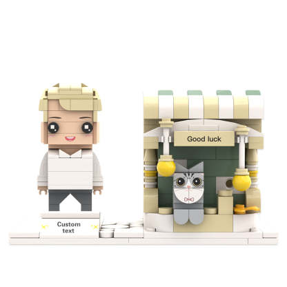 Custom Brick Figures Pen Holder Personalized Brick Figures and Pen Holder Pet Pen Holder