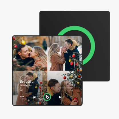 FridgeBeats Framed Custom Music Fridge Magnet Colorful Album Fridge Magnet That Can Be Played Song Christmas Gift New 4.0 Upgrade