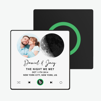 FridgeBeats Framed New 4.0 Upgrade Custom Music Fridge Magnet Moon Phase Style Fridge Magnet Gift for Lover