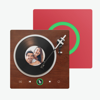 FridgeBeats Frameless New 4.0 Upgrade Custom Music Fridge Magnet Vinyl Player Style Fridge Magnet Gift for Lover