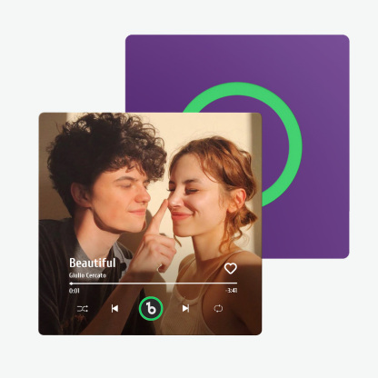 FridgeBeats Frameless Custom Music Fridge Magnet Special for Valentine's Day New 4.0 Upgrade Album Fridge Magnet Photo Sticker