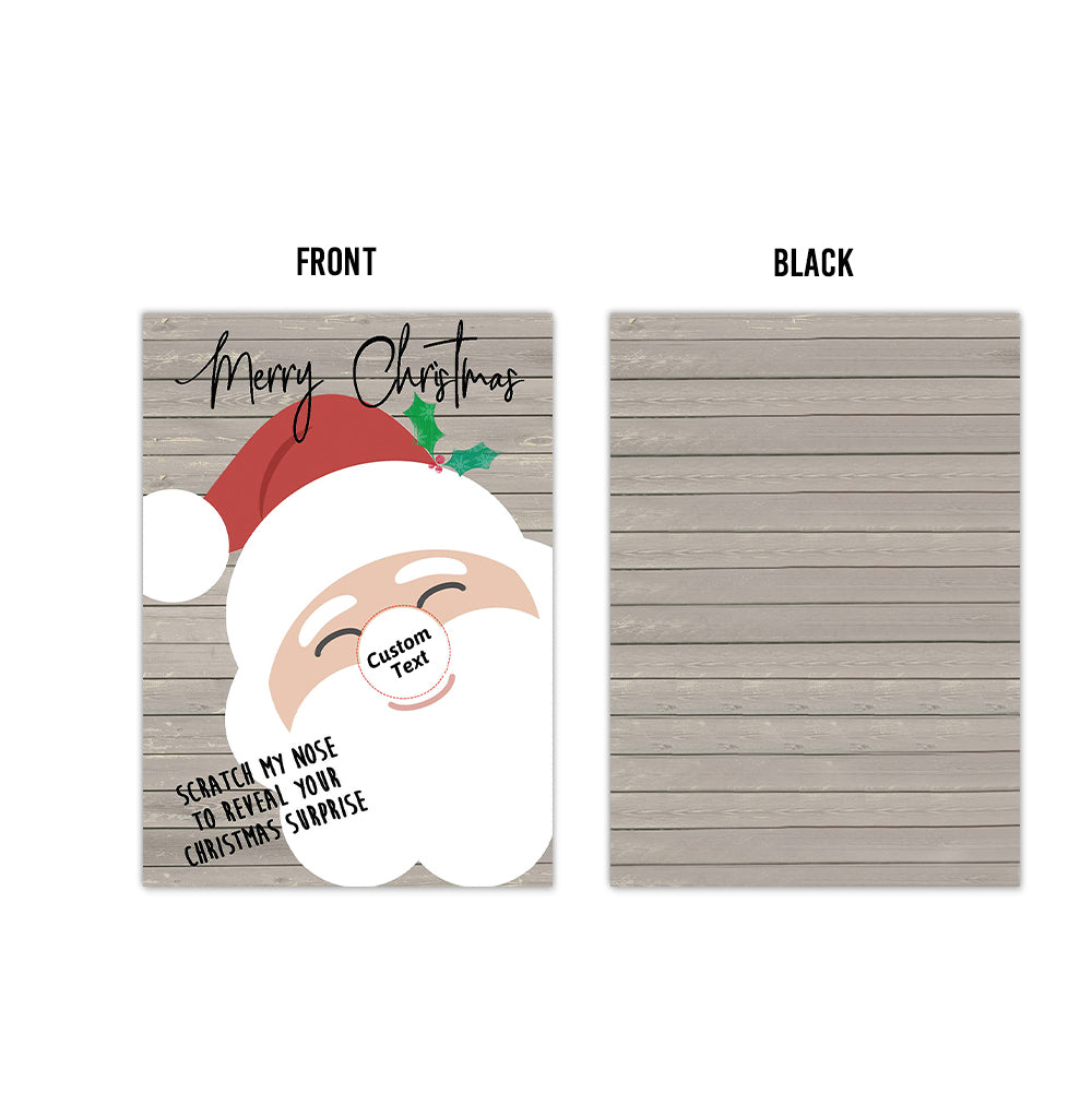 Custom Christmas Scratch Card Personalized Surprise Scratch off Cards