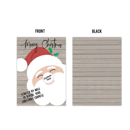 Custom Christmas Scratch Card Personalized Surprise Scratch off Cards