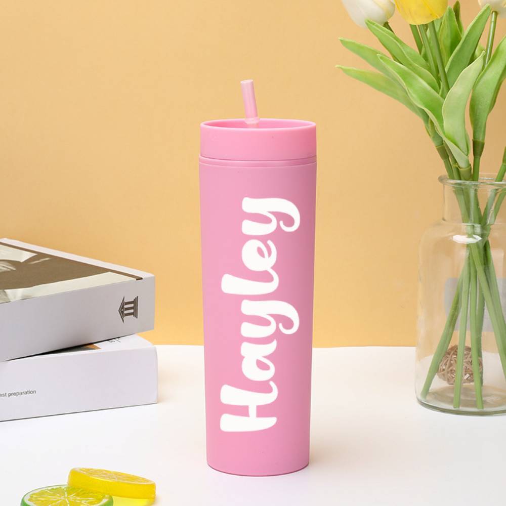 Personalized Plastic Sippy Cup Wedding Gift - Custom Engraved