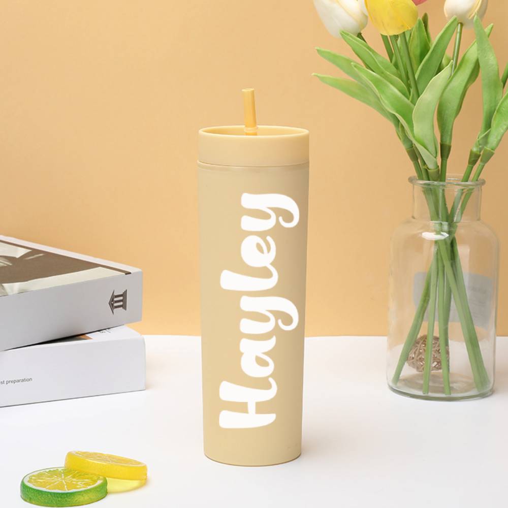 Personalized Plastic Sippy Cup Wedding Gift - Custom Engraved