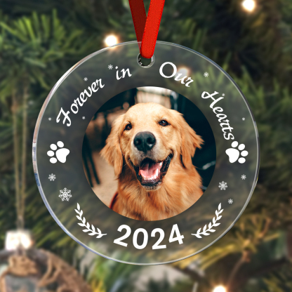 Personalized Dog Memorial Christmas Ornaments Remembrance Gift for Loss of Pet