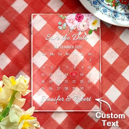 Personalized Acrylic Wedding Information Plaque Decorative Wedding Gift