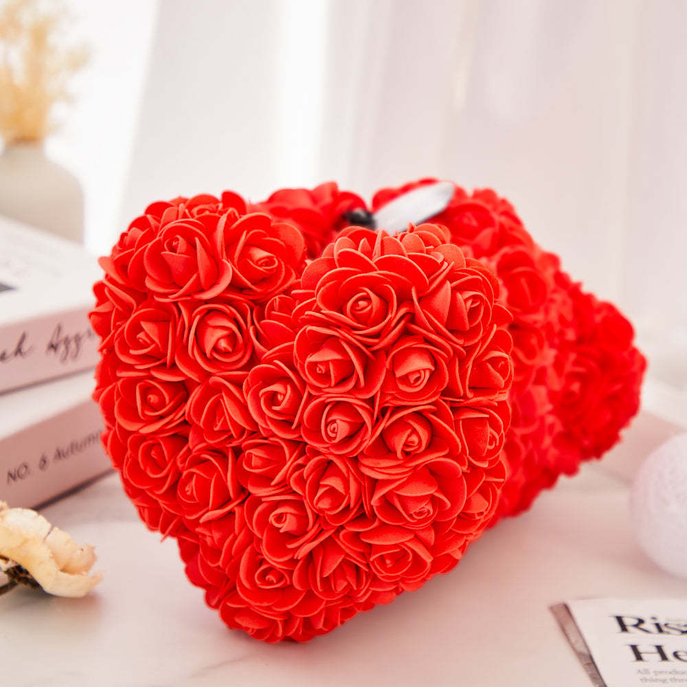 Custom Photo Bubble Immortal Flower Rose Teddy Bear Gift for Her