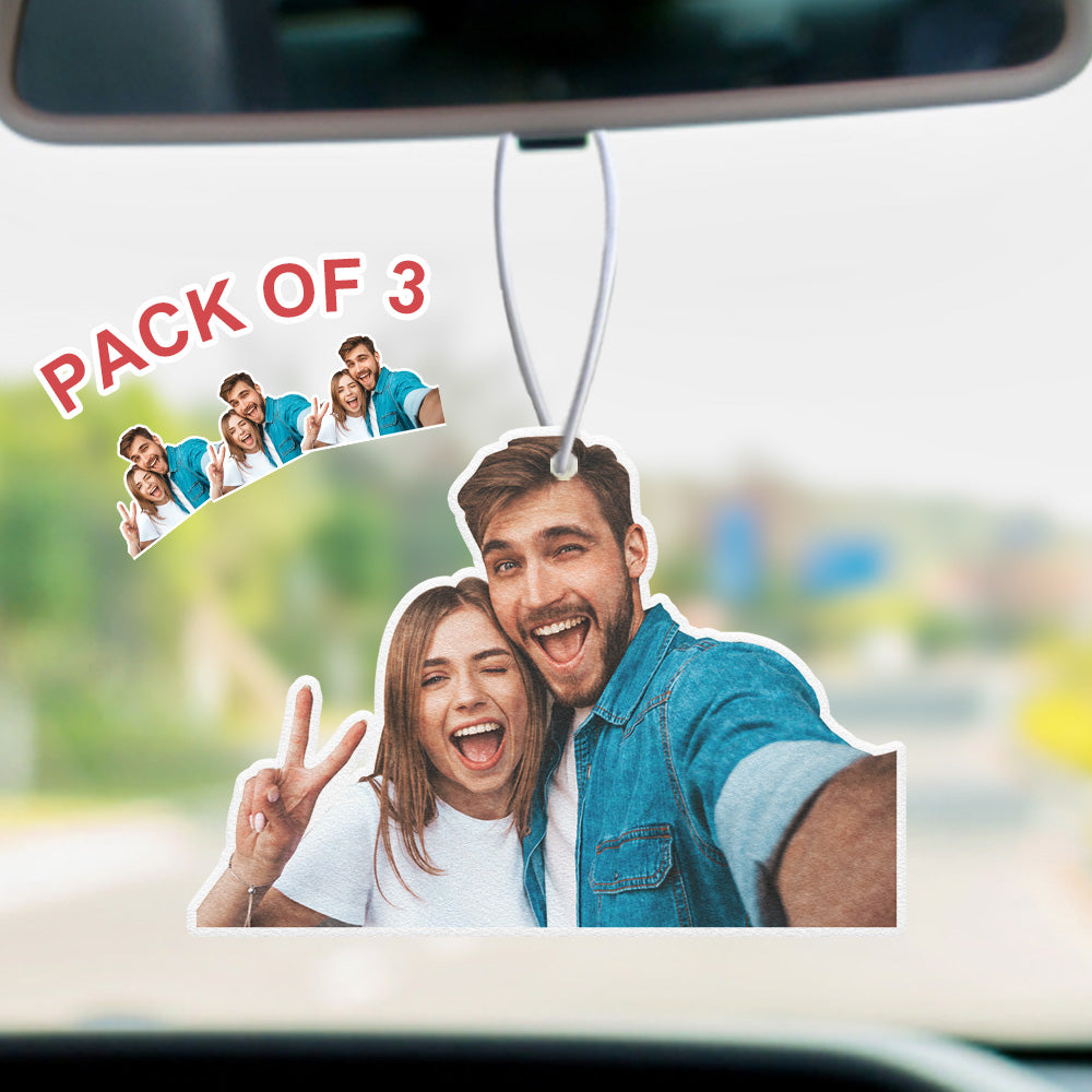 Picture Air Freshener Custom Car Air Freshener Rearview Mirror Ornament Funny 3PCS Air Freshener Gifts For Family