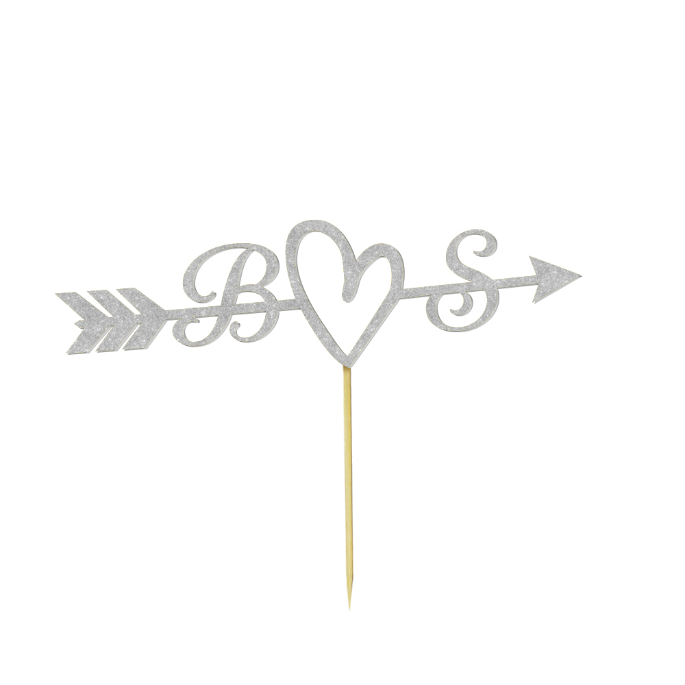 Personalized Text Wedding Cake Birthday Cake Topper - Custom Name Decoration