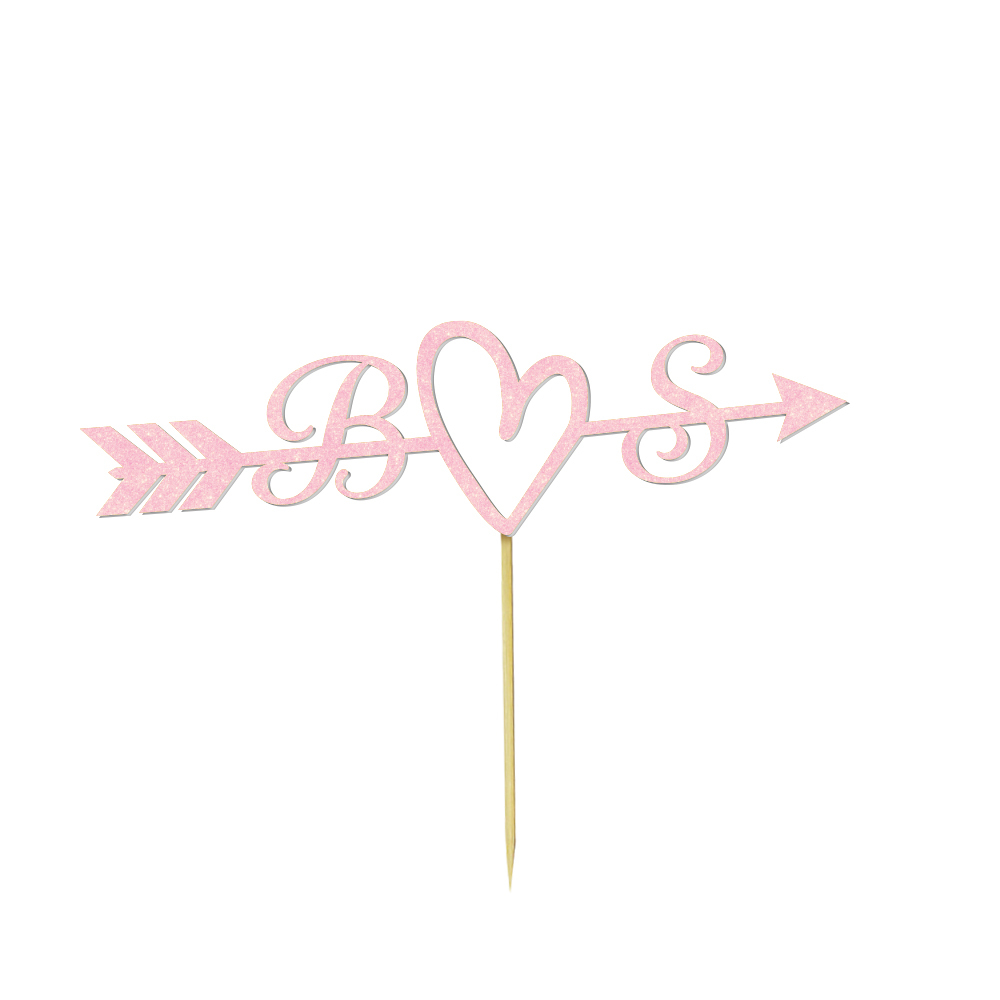 Personalized Text Wedding Cake Birthday Cake Topper - Custom Name Decoration