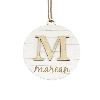 Custom Engraved Name Christmas Ornament Personalized Wooden Ornament Christmas Tree Decoration