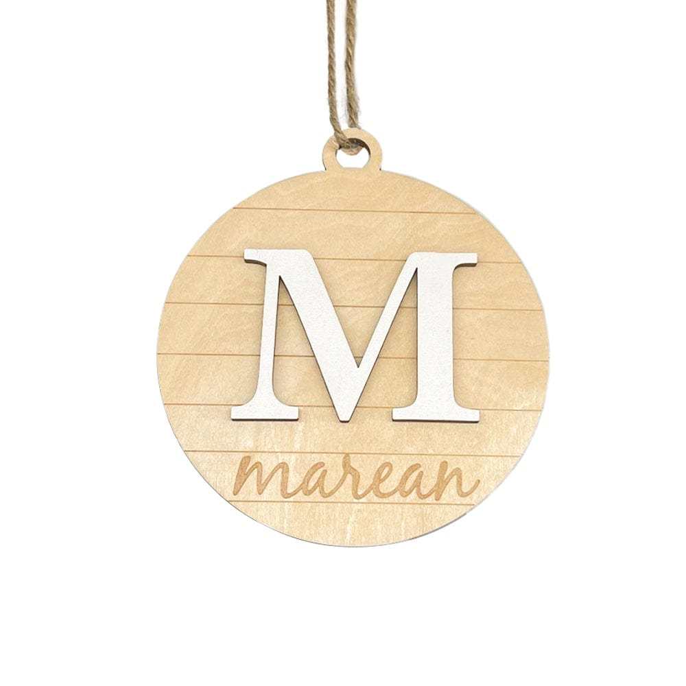 Custom Engraved Name Christmas Ornament Personalized Wooden Ornament Christmas Tree Decoration