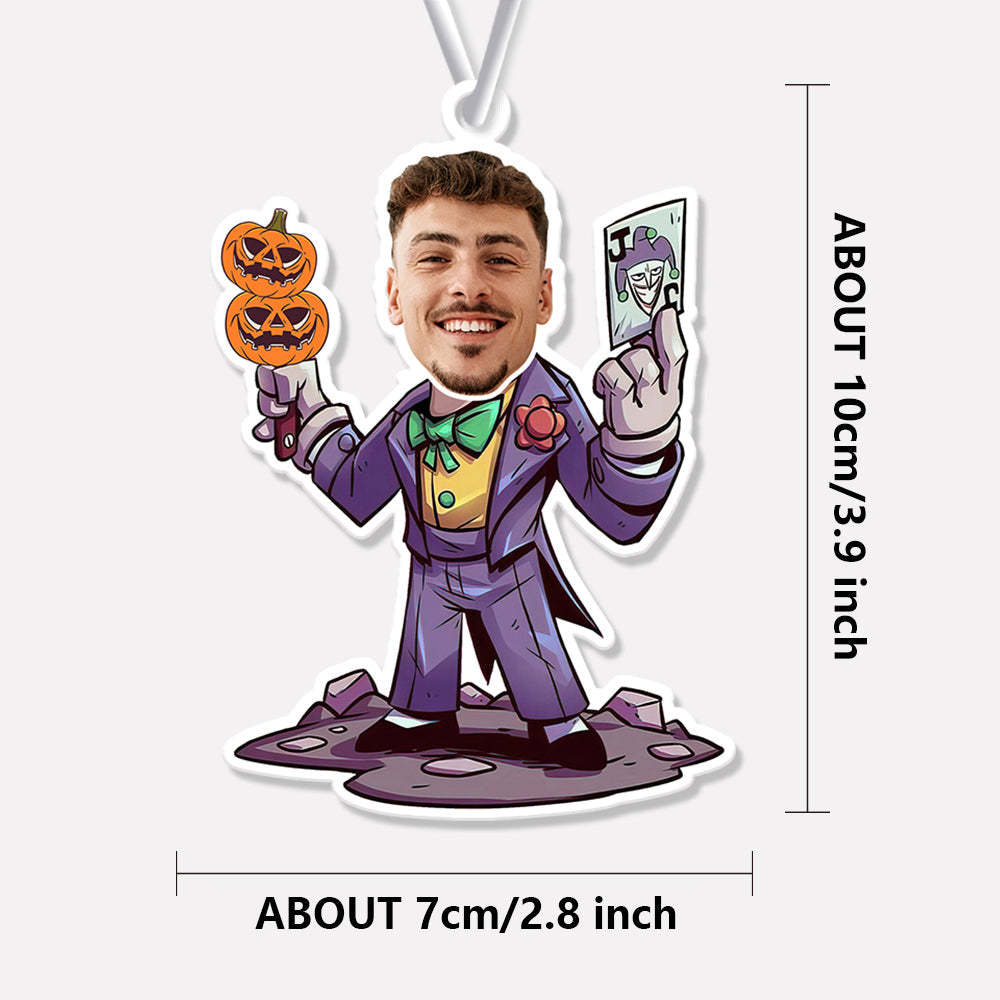 Custom Halloween Car Air Freshener Funny Rearview Mirror Ornament for Halloween Gift