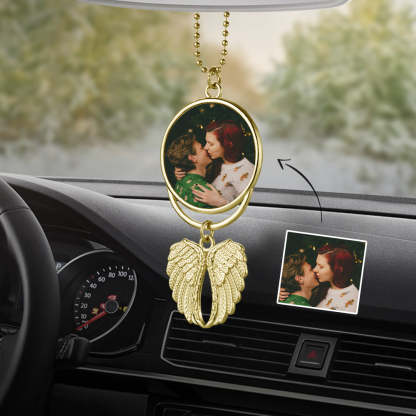 Personalized Photo Angel Wings Decoration Custom Photo Christmas Day Memorable Gifts