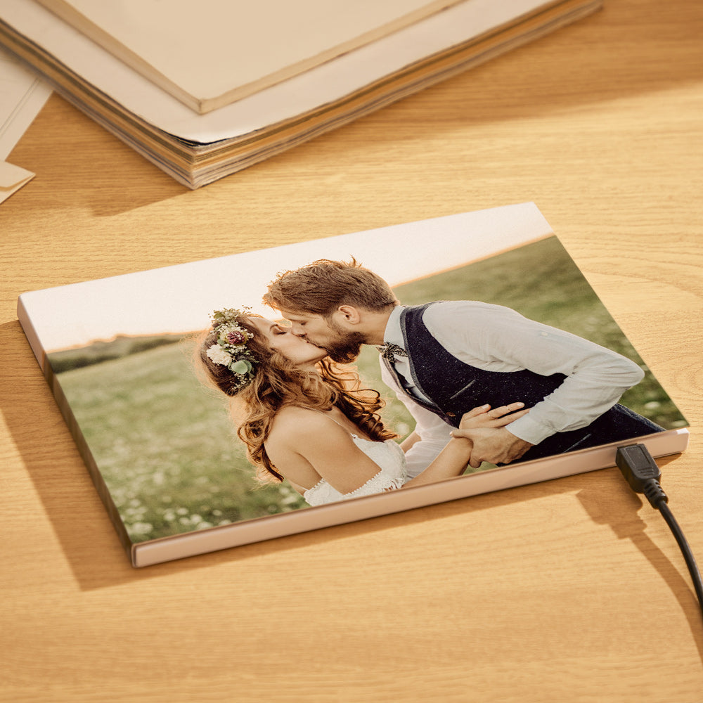 Personalized Photo Video Book With Text 1GB Memory Video Display Rechargeable Commemorative Gift