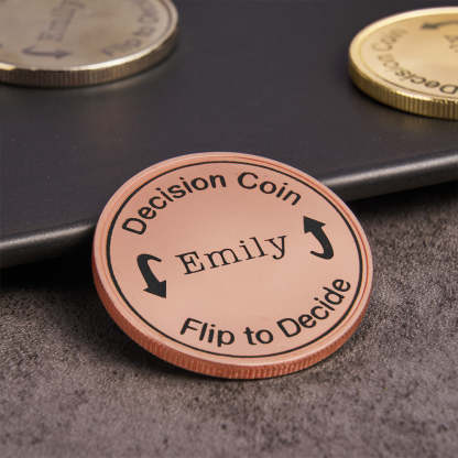 Custom Engraved Decision Coin Creative Flip Coin Gifts for Her