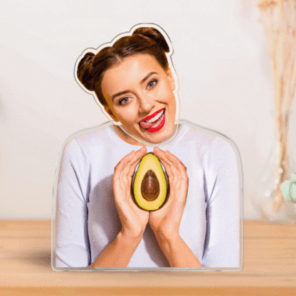 Custom Photo Shaking Head Ornament Personalized Car Dashboard Decoration Home Desktop Ornament