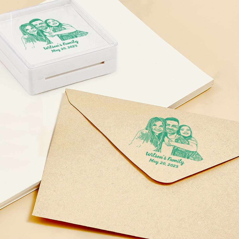 Custom Portrait Stamps Personalized Funny Stamp Gift for Birthday or Wedding