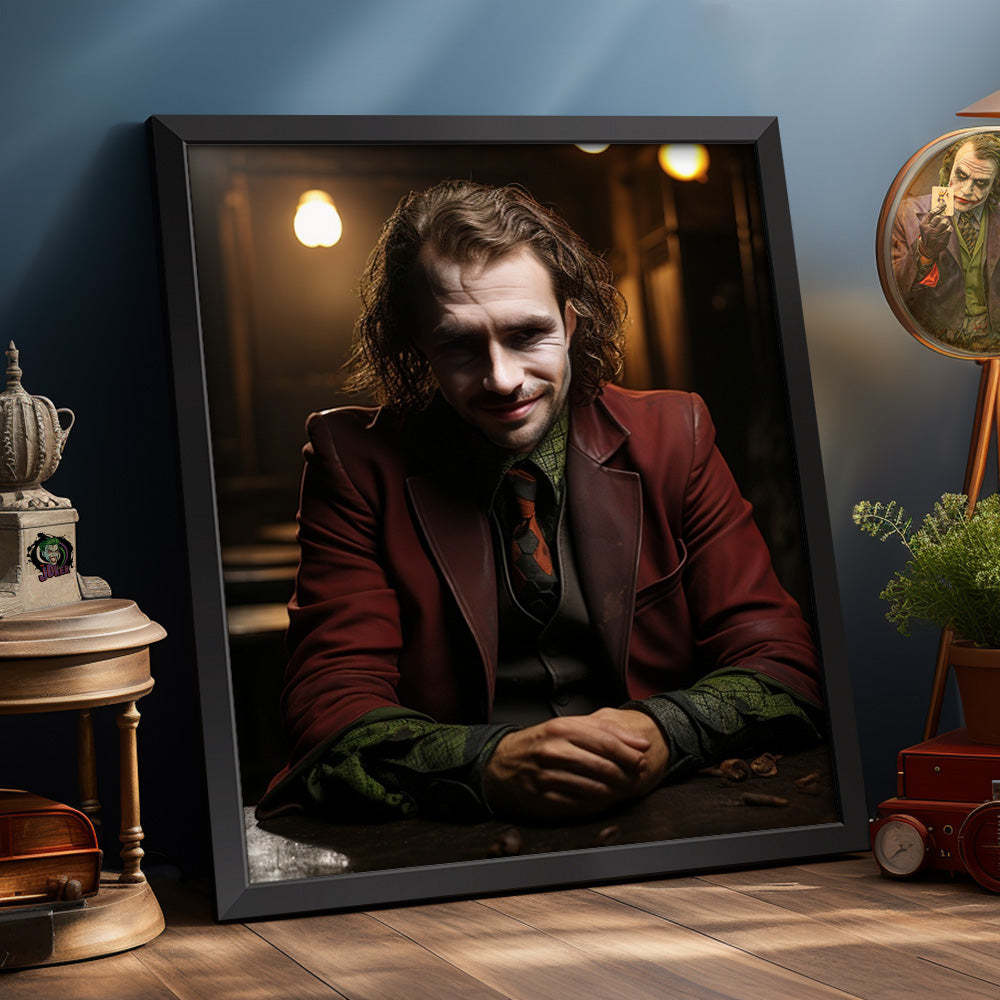 Personalized Face Joker Frame Gifts for Him Custom Portrait from Photo