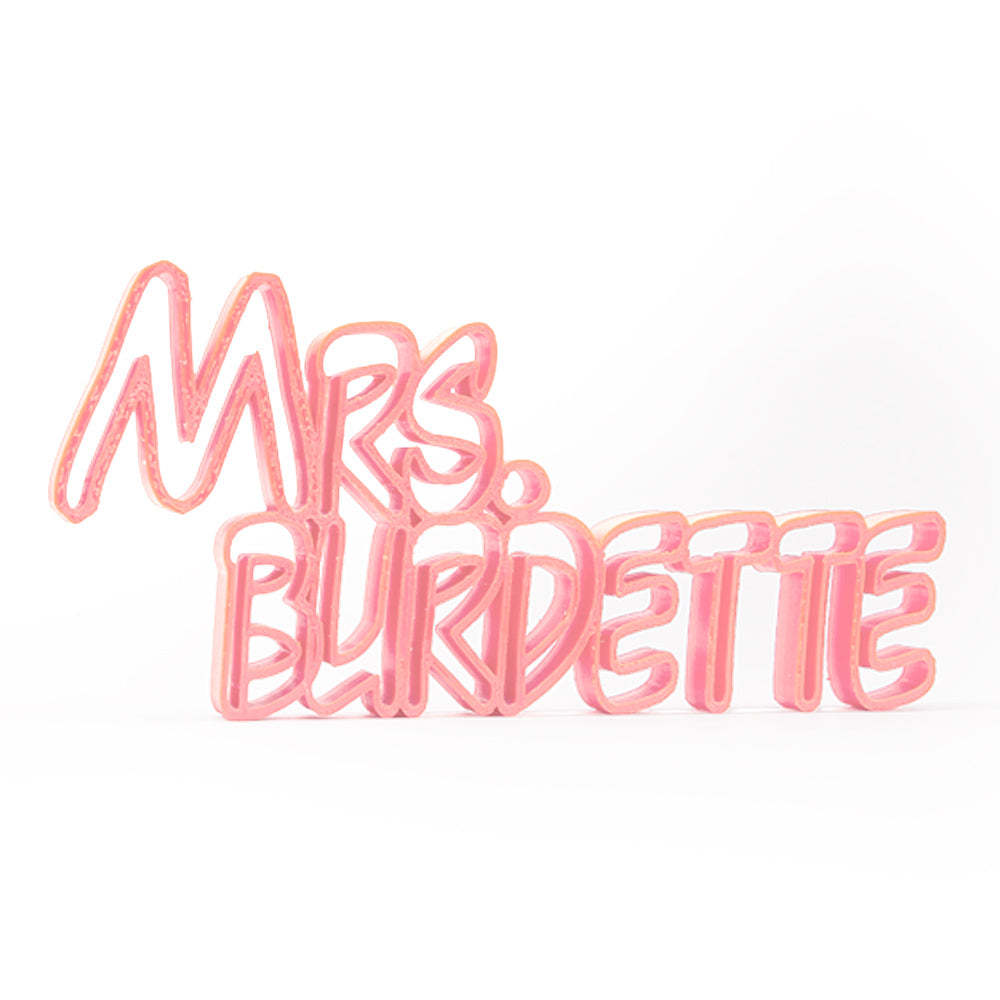 Custom 3D Name Plate Personalized Desk Name Plates Gift for Teacher or Colleague