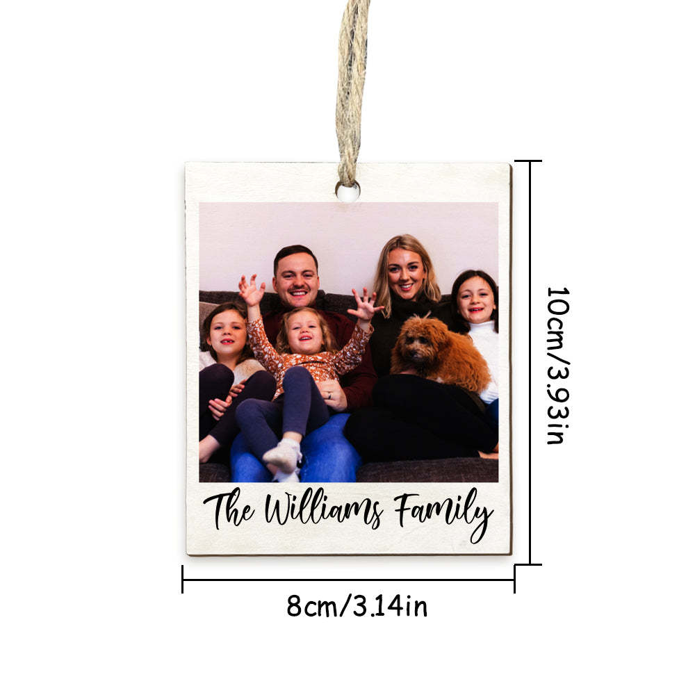 Personalized Photo Polaroid Ornament Family Photo Ornament for Christmas Gifts