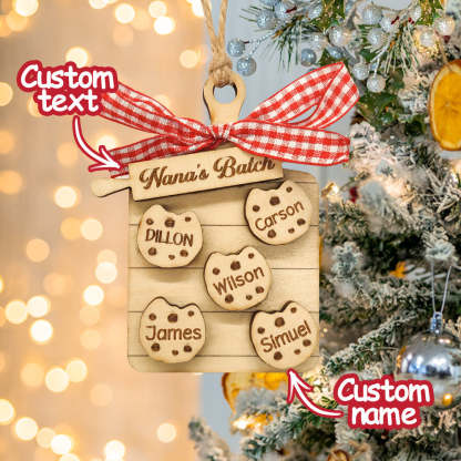 Personalized Family Ornament Custom Family Name Christmas Cookie Ornament Gifts
