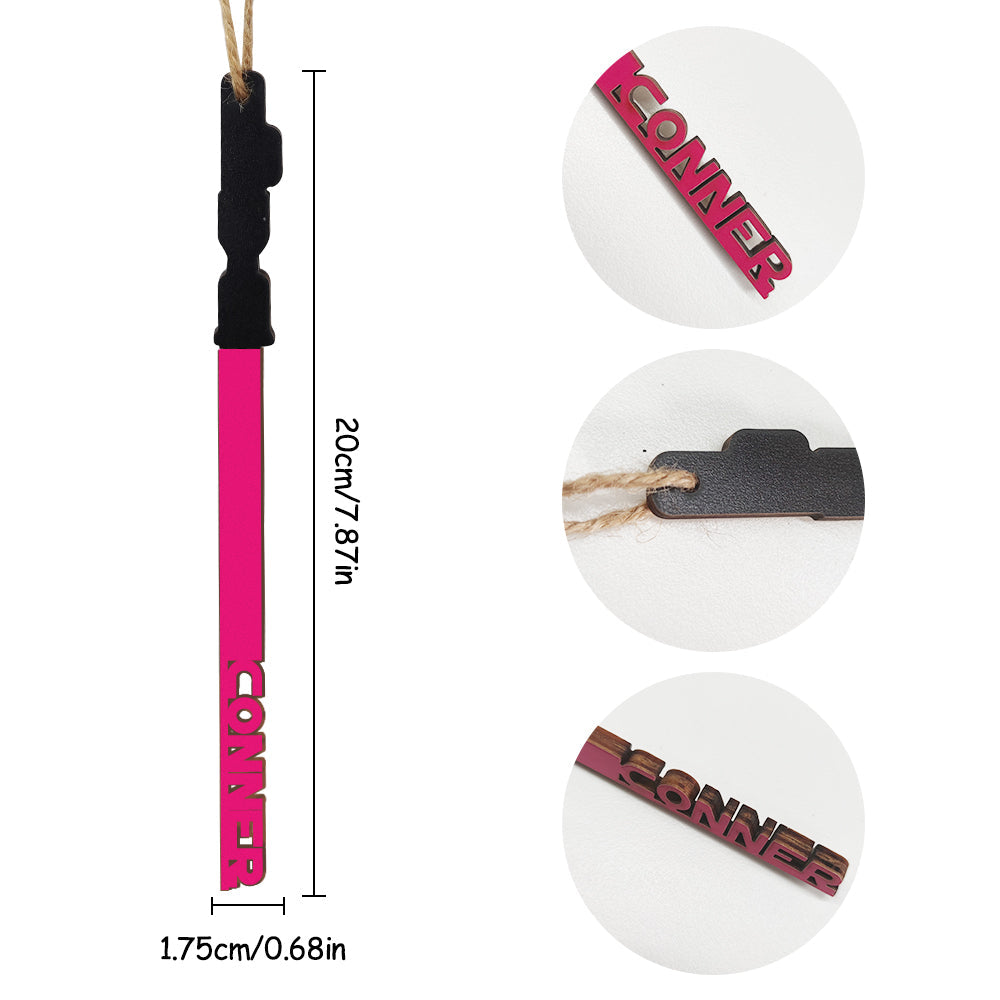 Personalized Christmas Lightsaber ornament Custom Family Member Name Unique Christmas Gifts