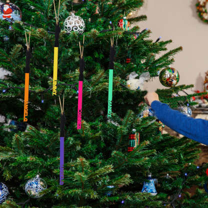 Personalized Christmas Lightsaber ornament Custom Family Member Name Unique Christmas Gifts