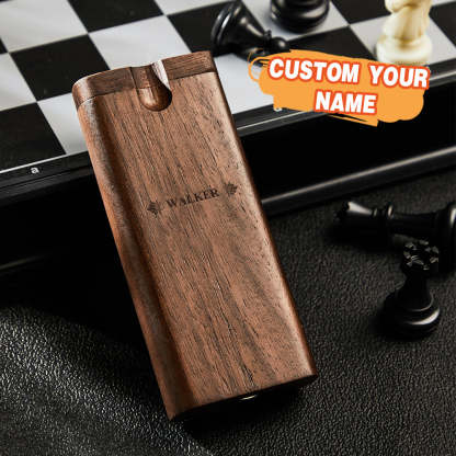 Personalized Name Wooden Box Dugout One Hitter Storage Box with Lid Personalized Gift for Men