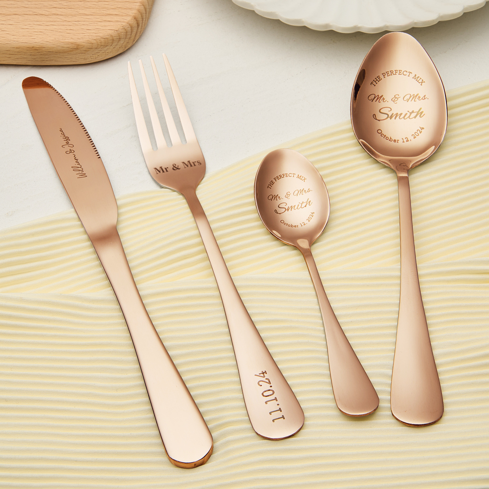 Personalized Wedding Tableware Mr & Mrs Wedding Forks Wedding Gift